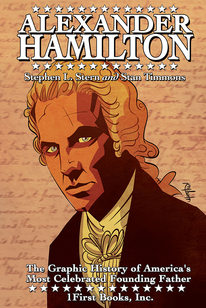 Front Cover showing Alexander Hamilton as drawn by Hoyt Silva
